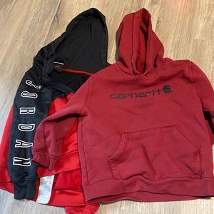 Carhartt boys sweatshirt & Jordan zip up